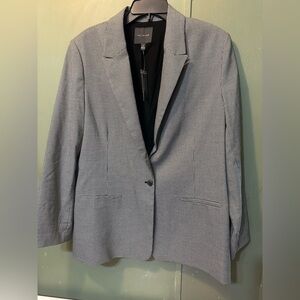 The Limited Monochrome Houndstooth Blazer